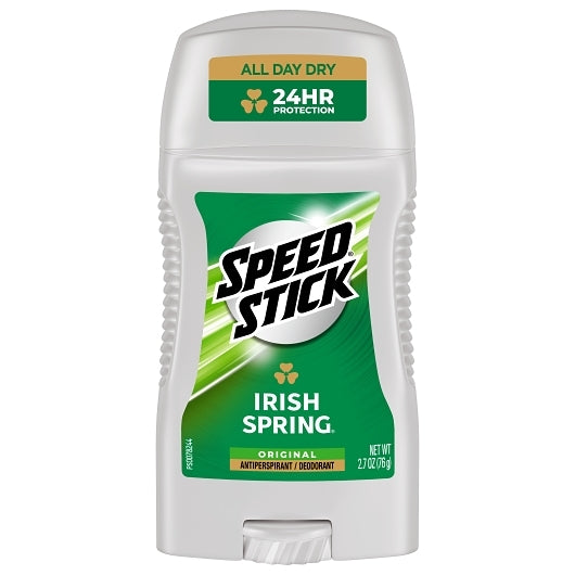 Mennen Men's Speed Stick 24 Hour Irish Spring Anti-Perspirant Deodorant Stick, 2 x 6 x 2.7 oz Case - Health & Personal