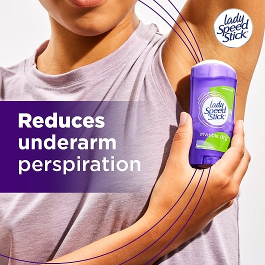 Lady Speed Stick 24 Hour Powder Fresh Anti-Perspirant Deodorant Invisible Stick, 2 x 6 x 2.3 oz Case - DOT product image 2