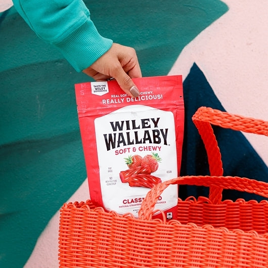 Wiley Wallaby Aussie Red Licorice, 12 x 7.05 oz Case - Candy & Confections