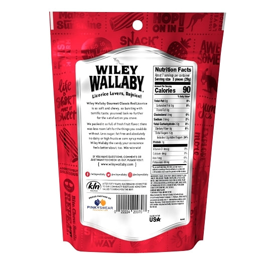 Wiley Wallaby Aussie Red Licorice, 12 x 7.05 oz Case - DOT product image 8