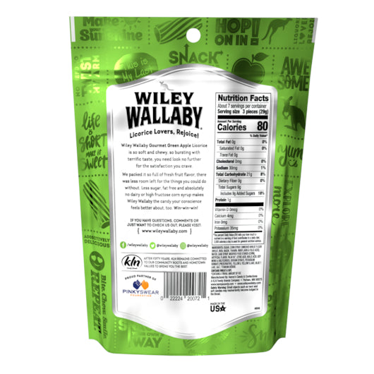 Wiley Wallaby Green Apple Licorice, 12 x 7.05 oz Case - DOT product image 5