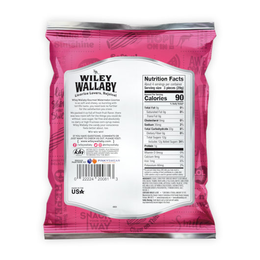 Wiley Wallaby Watermelon Licorice, 12 x 4 oz Case - DOT product image 7