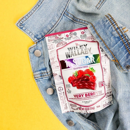 Wiley Wallaby Low Sugar Very Berry Licorice, 8 x 5.5 oz Case - DOT product image 4