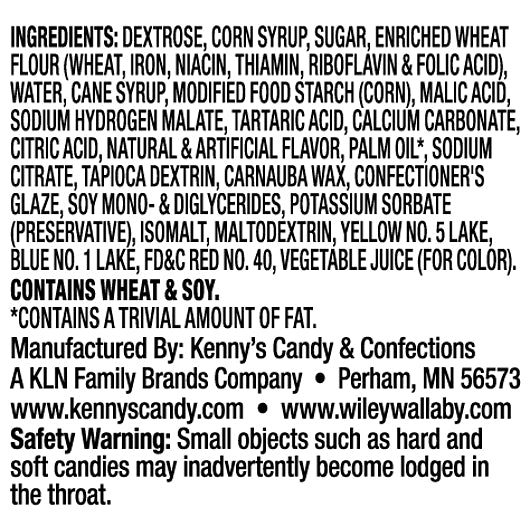 Wiley Wallaby Sourrageous Sour Beans Licorice, 12 x 6 oz Case - DOT product image 3