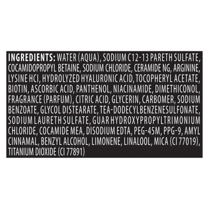 Tresemme Moisture Rich Luxurious Moisture Shampoo, 6 x 28 fl oz Case - Ingredients label