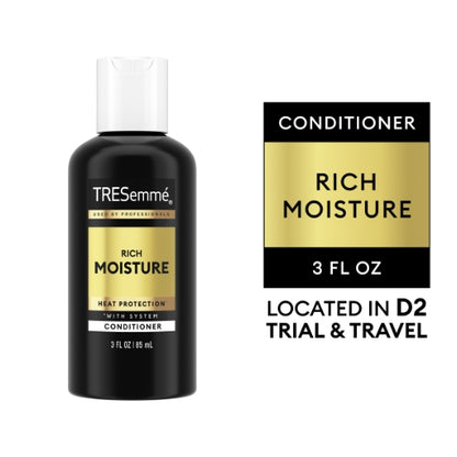 Tresemme Moisture Rich Vitamin E Conditioner, 12 x 3 fl oz Case - Nutrition facts label