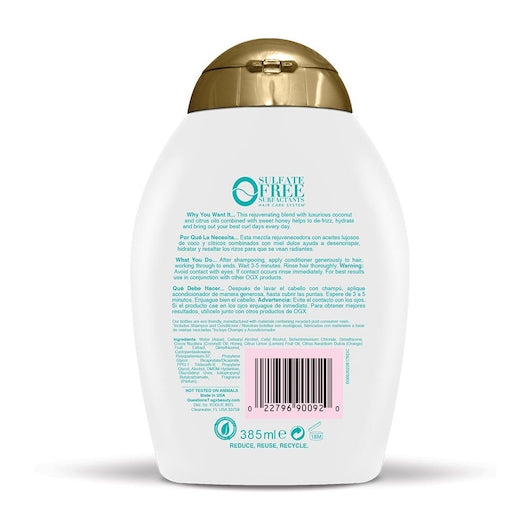 OGX Coconut Curls Conditioner, 4 x 385 ML Case - DOT product image 2