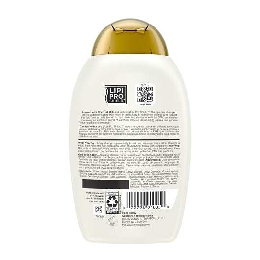 OGX Coconut Milk Shampoo, 4 x 385 ML Case - DOT product image 8