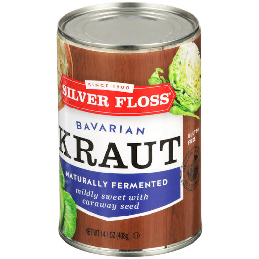Silver Floss Bavarian Sauerkraut Canned, 24 x 14.4 oz Case - DOT product image 4