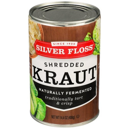 Silver Floss Vegetable Shredded Sauerkraut Canned, 24 x 14.4 oz Case - DOT product image 2