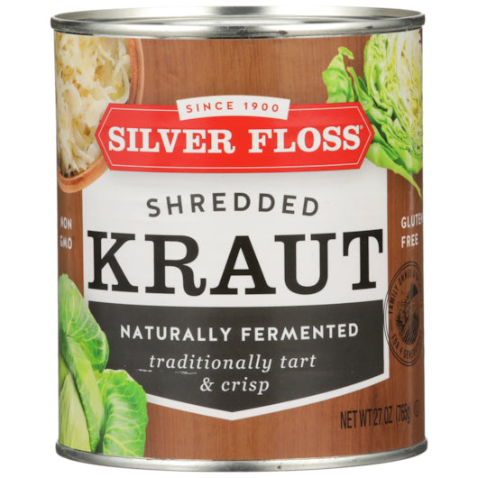 Silver Floss Shredded Sauerkraut Canned, 12 x 27 oz Case - DOT product image 3