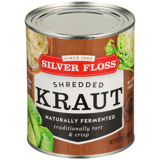 Silver Floss Shredded Sauerkraut Canned, 12 x 27 oz Case - DOT product image 2