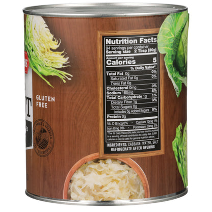 Silver Floss Vegetable Shredded Sauerkraut Canned, 6 x 99 oz Case - DOT product image 6