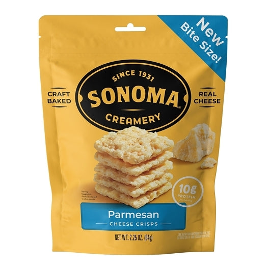 Sonoma Creamery Crisps Parmesan Crisps, 6 x 2.25 oz Case - Cheese & Dairy