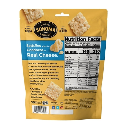 Sonoma Creamery Crisps PARMESAN CRISPS, 6 x 2.25 oz Case - DOT product image 2