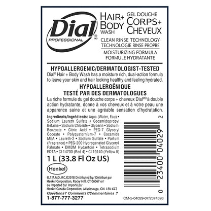 Dial Refill Hair And Body Wash, 8 x 33.8 fl oz Case - DOT product image 8