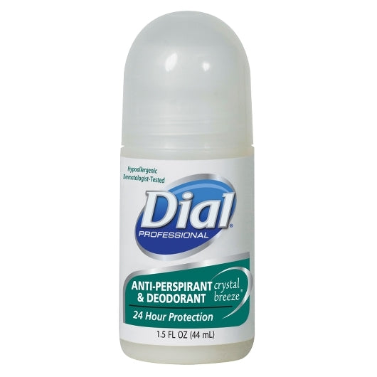 Dial Women's Professional 24 Hour Crystal Breeze Anti-Perspirant Deodorant Roll On, 48 x 1.5 fl oz Case - Health &