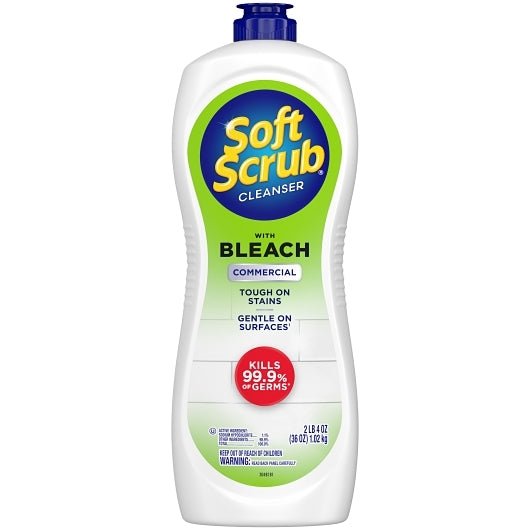 Soft Scrub Commercial Cleanser w/ Bleach, 6 x 36 oz Case - Cleaners & Sanitizers