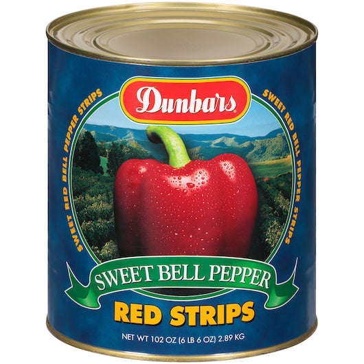 Dunbars Red Pepper Strips, Bulk Size Cans (102 OZ, 6 Cans Per Case) - DOT product image 2