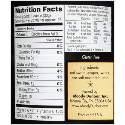 Dunbars Pepper Piece Roasted, 1 x 12 ct Case - Fruit & Sides