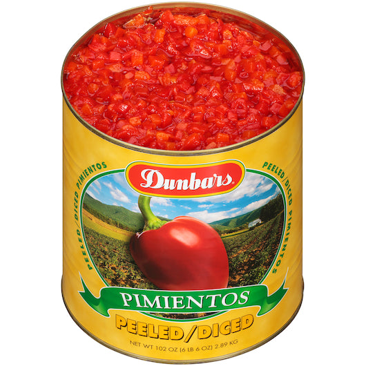 Moody Dunbar Diced Red Peeled Pimento, 6 x 1 fl oz Case - DOT product image 2