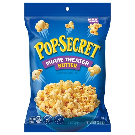 Pop Secret Ready To Eat Movie Theater Butter Popcorn, 8 x 1.75 oz Case - Popcorn, Pretzels & Snack Mix