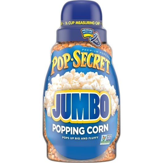 Pop Secret Popcorn Kernels Jumbo Jar, 6 x 30 oz Case - Popcorn, Pretzels & Snack Mix