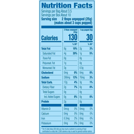 Pop Secret Homestyle Buttered Microwave Popcorn, 6 x 9.6 oz Case - DOT product image 5