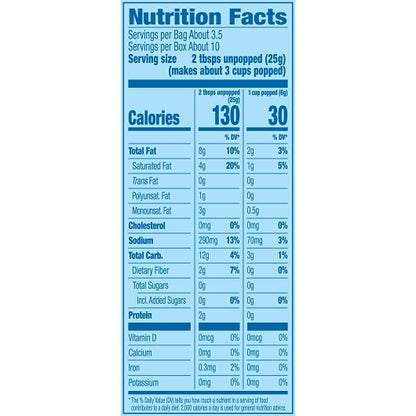 Pop Secret Homestyle Buttered Microwave Popcorn, 6 x 9.6 oz Case - DOT product image 5