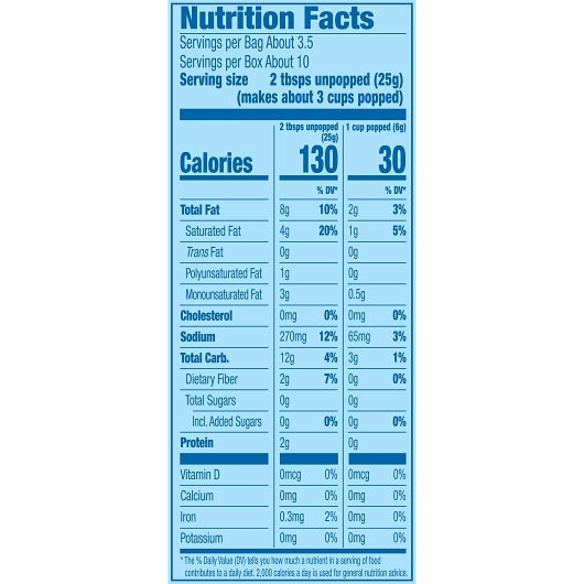 Pop Secret Butter Popcorn, 6 x 9.6 oz Case - DOT product image 5
