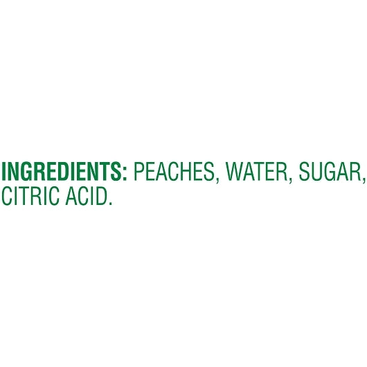 Del Monte Yellow Clingstone Peach Halves in Heavy Syrup, 6 x 29 oz Case - DOT product image 2