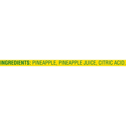 Del Monte Sliced Pineapple in 100% Juice, 12 x 20 oz Case - DOT product image 8