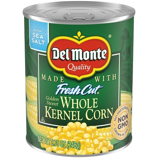 Del Monte Whole Kernel Corn, 12 x 8.75 oz Case - Fruit & Sides