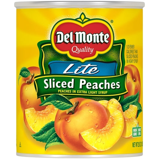 Del Monte Yellow Clingstone Peaches Sliced in Extra Light Syrup, 6 x 29 oz Case - DOT product image 2