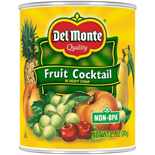 Del Monte Pull Top Fruit Cocktail in Heavy Syrup, 12 x 8.5 oz Case - DOT product image 2