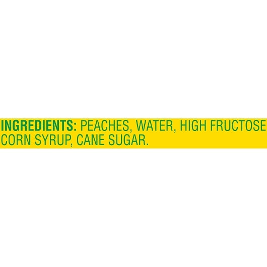 Del Monte Yellow Clingstone Peaches Sliced in Heavy Syrup, 12 x 8.5 oz Case - DOT product image 3