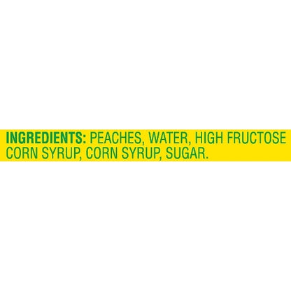 Del Monte Yellow Clingstone Peaches Sliced in Heavy Syrup, 12 x 8.5 oz Case - DOT product image 6