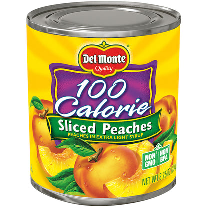 Peach Sliced Lite Yellow Clingstone Peaches in Extra Light Syrup, 12 x 8.25 oz Case - DOT product image 2