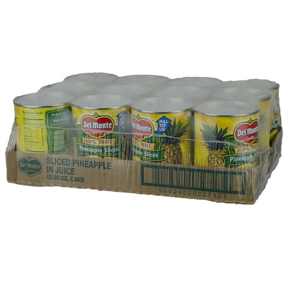 Del Monte Sliced Pineapple in 100% Juice, 12 x 20 oz Case - DOT product image 7