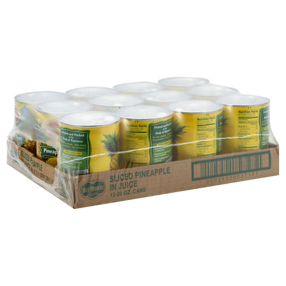 Del Monte Sliced Pineapple in 100% Juice, 12 x 20 oz Case - DOT product image 4