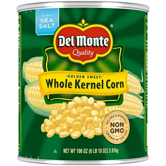 Del Monte Whole Kernel Corn, 6 x 106 oz Case - DOT product image 3