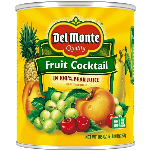 Del Monte Fruit Cocktail in Pear Juice, 6 x 105 oz Case - DOT product image 3