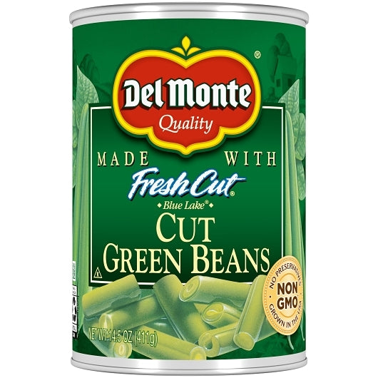 Del Monte Cut Green Beans, 24 x 14.5 oz Case - DOT product image 3