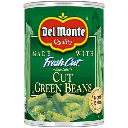 Del Monte Cut Green Beans, 24 x 14.5 oz Case - DOT product image 3