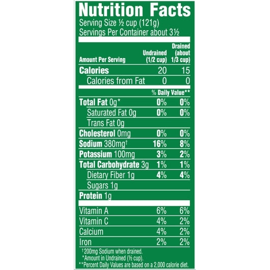 Del Monte Cut Green Beans, 24 x 14.5 oz Case - DOT product image 6