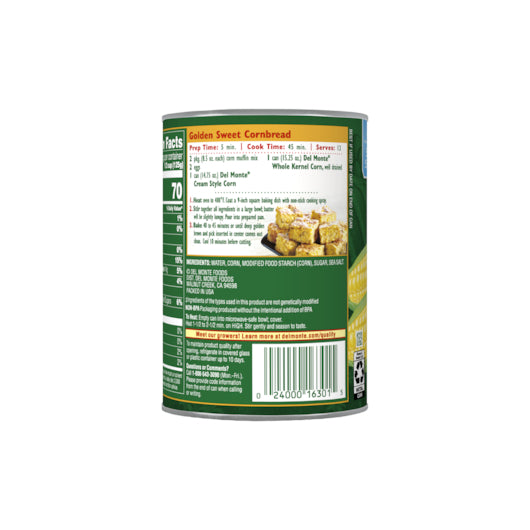 Del Monte Golden Sweet Cream Style Corn, 24 x 14.75 oz Case - DOT product image 3