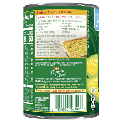 Del Monte Whole Kernel Corn, 24 x 15.25 oz Case - DOT product image 2
