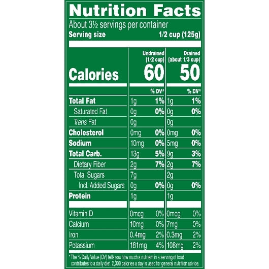 Del Monte No Salt Added Whole Kernel Golden Corn, 24 x 15.25 oz Case - Fruit & Sides