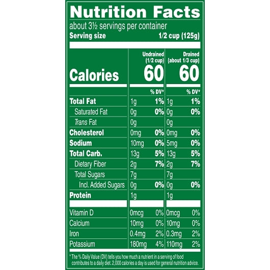 Del Monte No Salt Added Whole Kernel Golden Corn, 24 x 15.25 oz Case - DOT product image 5