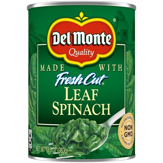 Del Monte Fresh Cut Leaf Spinach, 12 x 13.5 oz Case - DOT product image 2